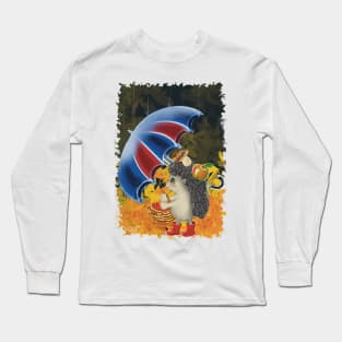 Hedgehog with umbrella Long Sleeve T-Shirt